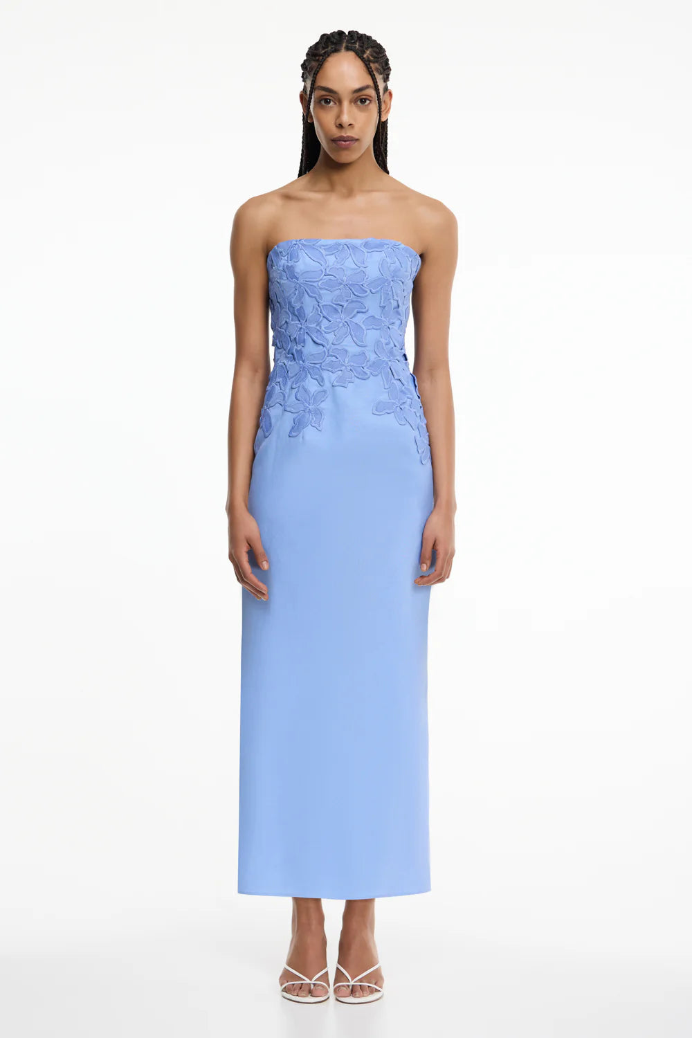 significant other blue dress Significant Other Idette Strapless Midi Dress – Brooke + Bel