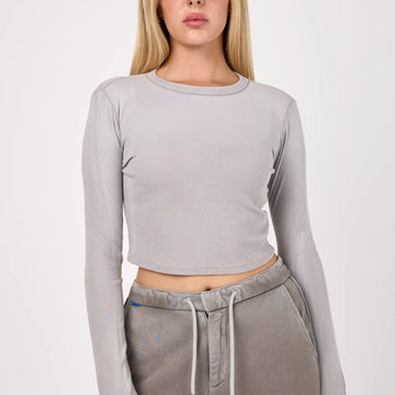 Cotton Citizen Verona Cropped Ribbed Long Sleeve