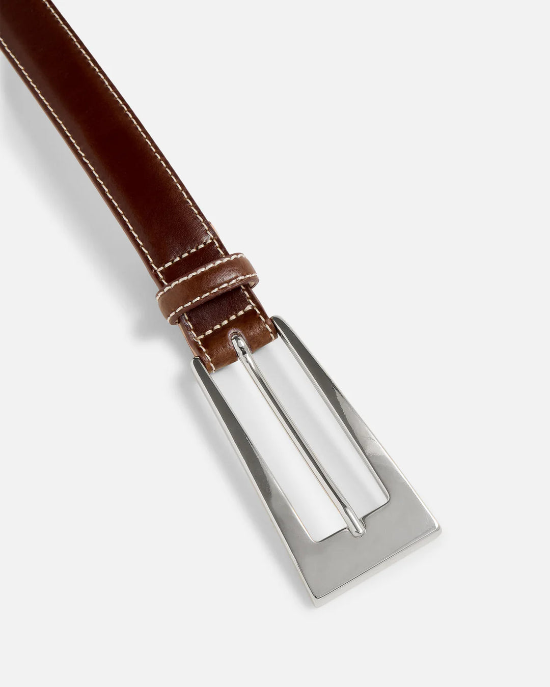 Aureum No 10 Belt Tobacco w/ Silver – Brooke + Bel display picture 3