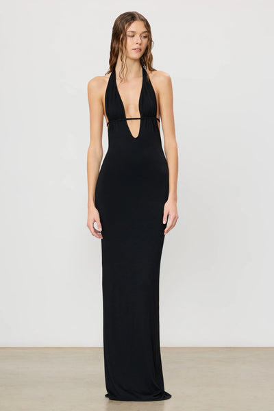 knee length dresses for ladies ETERNE~ Halter maxi dress main image 1